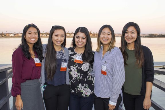 PharmD students at San Diego networking event 