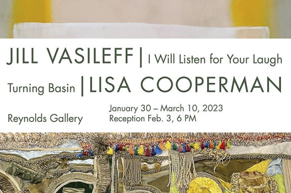 Exhibition postcard Jill Vasileff and Lisa Cooperman