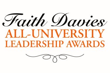 Faith Davies All-University Leadership Awards logo